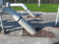 Устройство выхода газопровода из земли